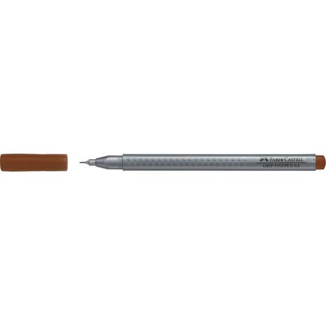 Μαρκαδόρος γραφής FABER CASTELL Grip Finepen 0.4mm Καφέ (Καφέ)